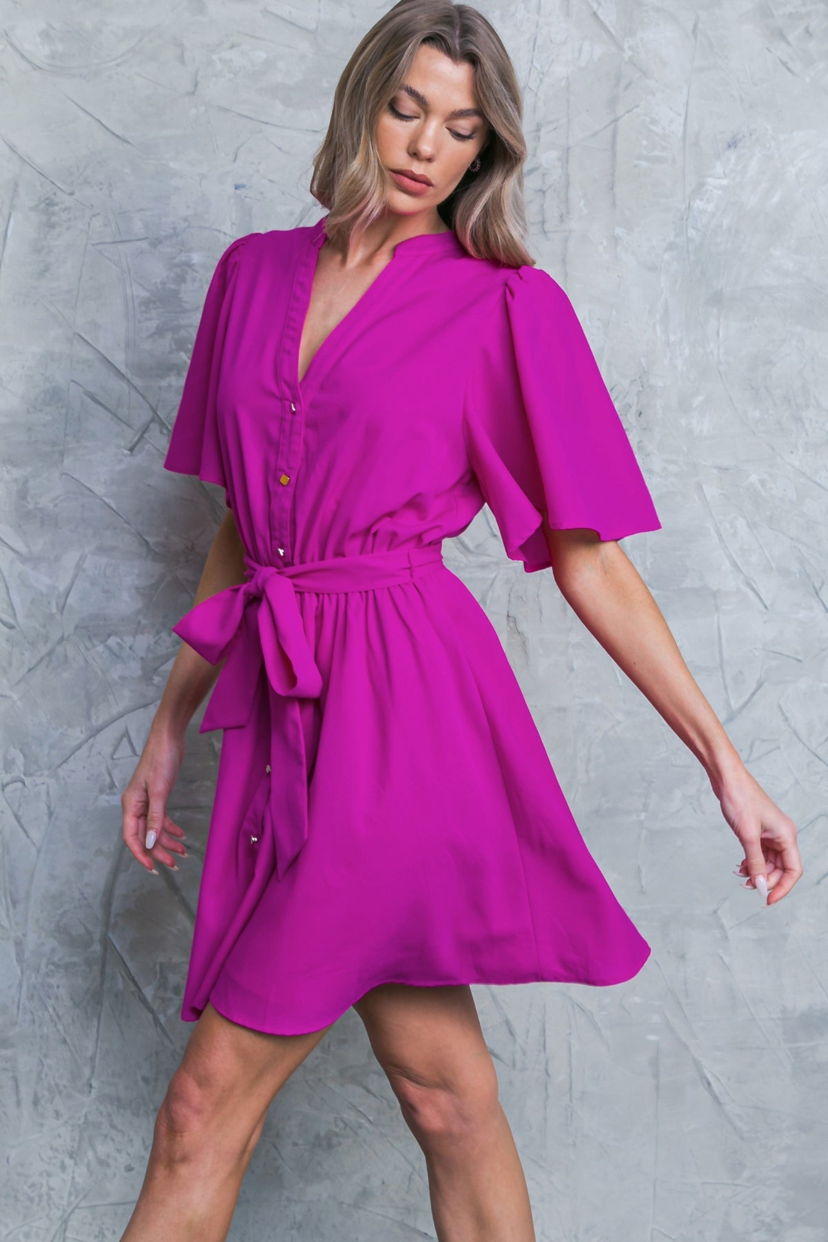 Speak Now Woven Mini Dress