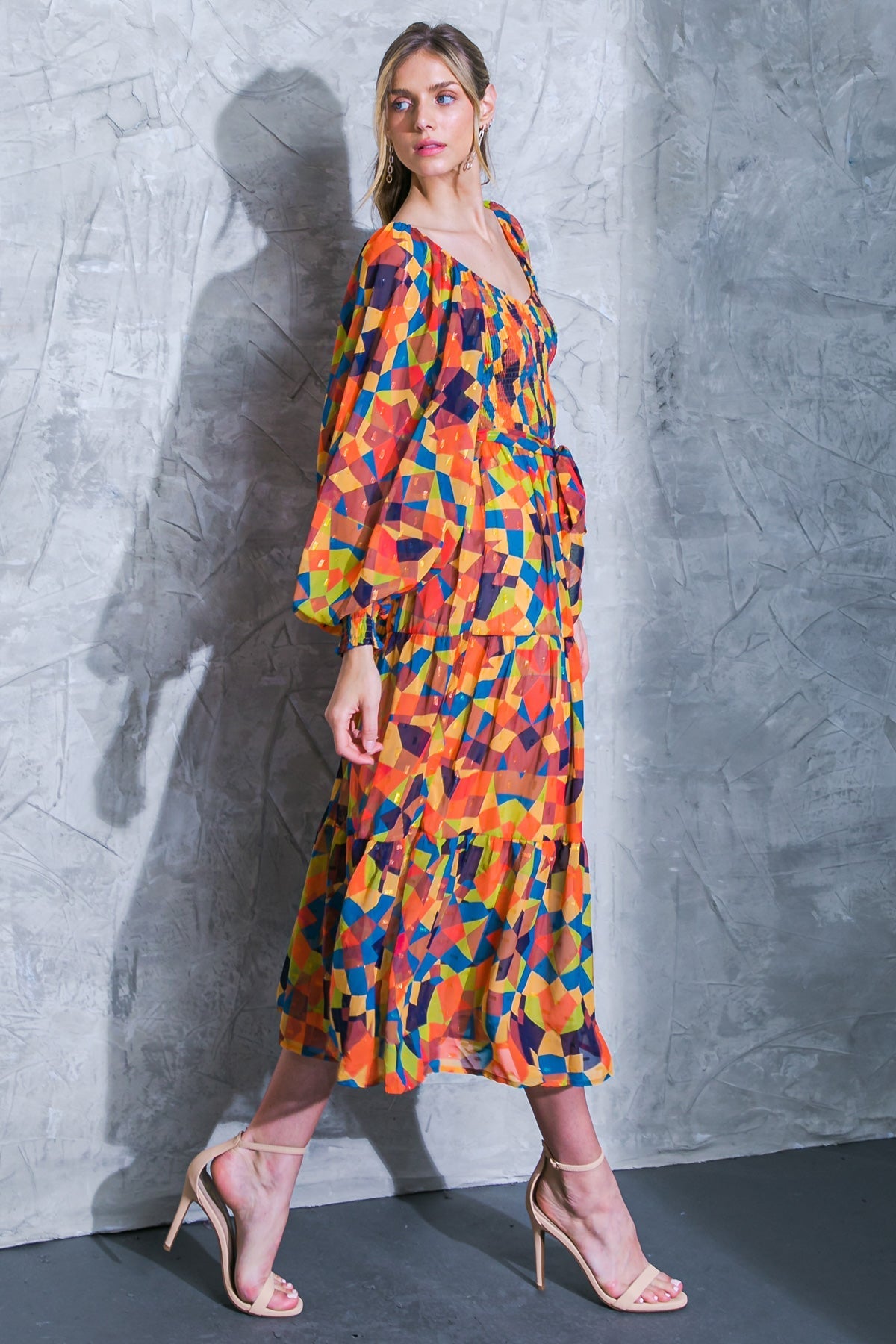 Meadow Dance Wanderer Woven Midi Dress