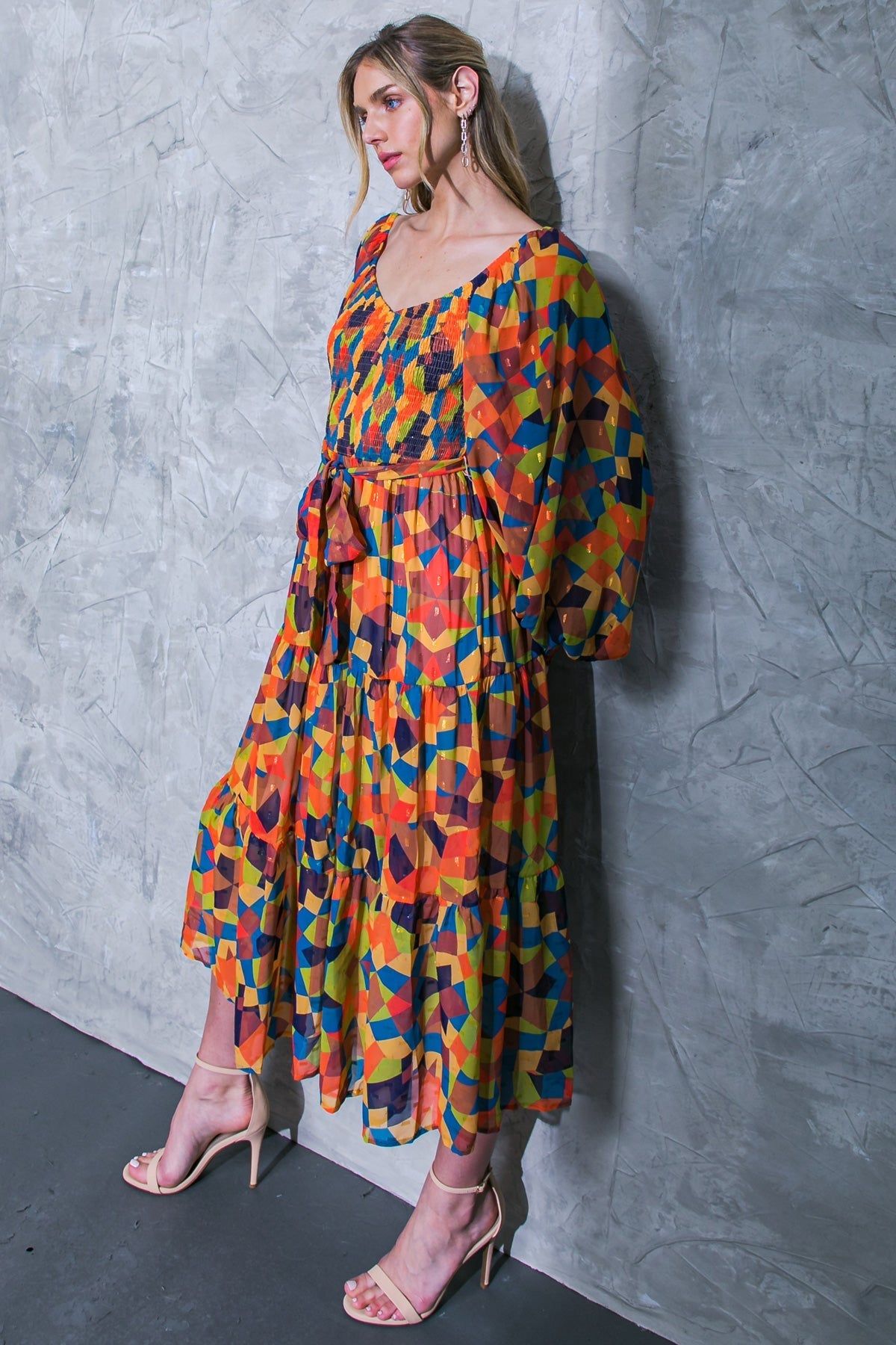 Meadow Dance Wanderer Woven Midi Dress