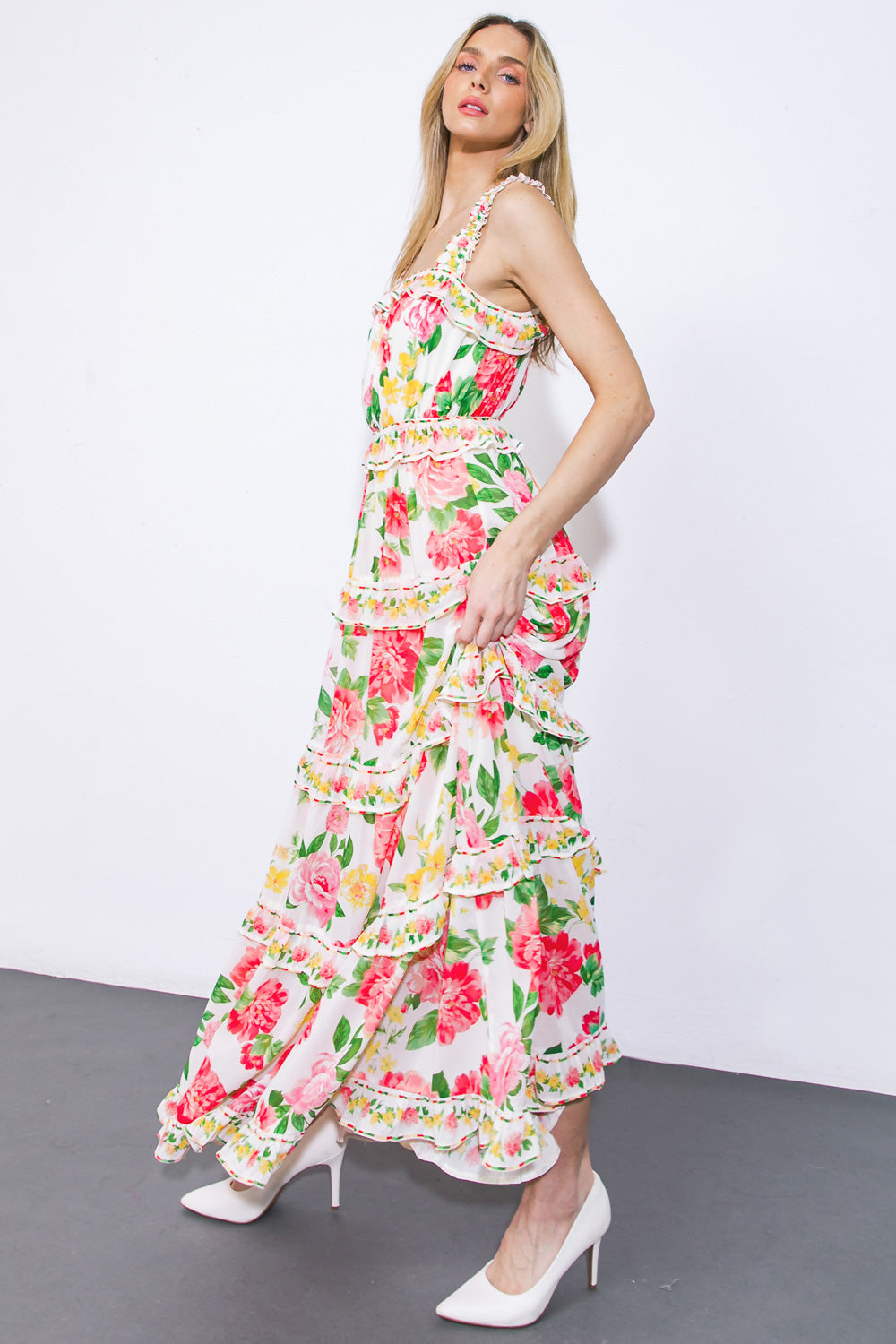 Pulling Heartstrings Woven Maxi Dress