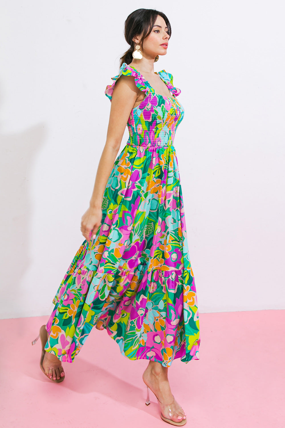 Love Haze Woven Midi Dress