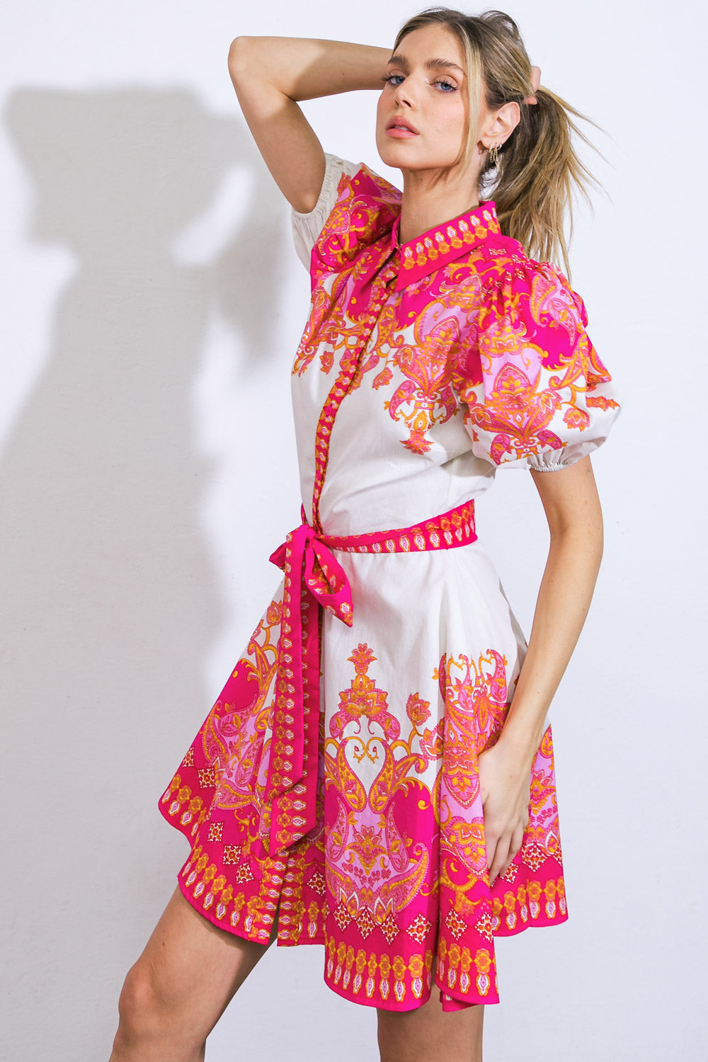 Attention Seeker Woven Mini Dress