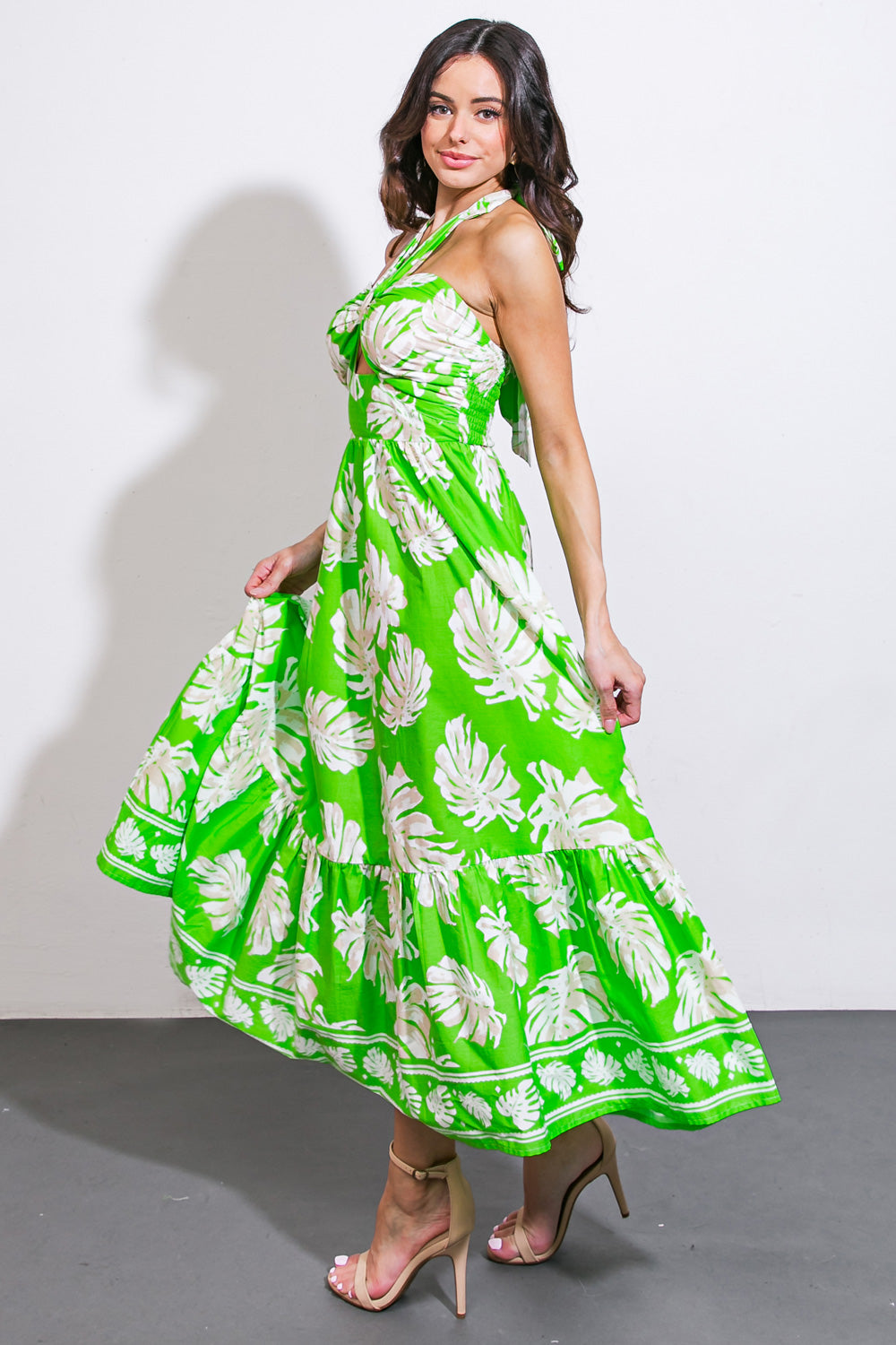 Cause A Scene Woven Midi Dress