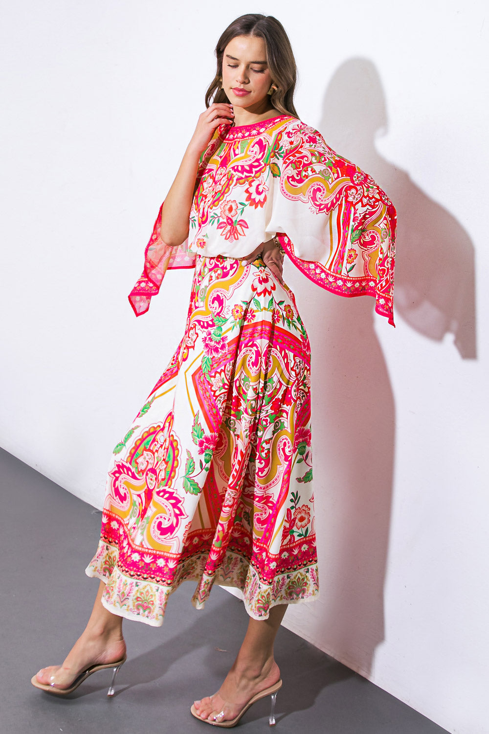 Stuck on You Woven Midi Dress