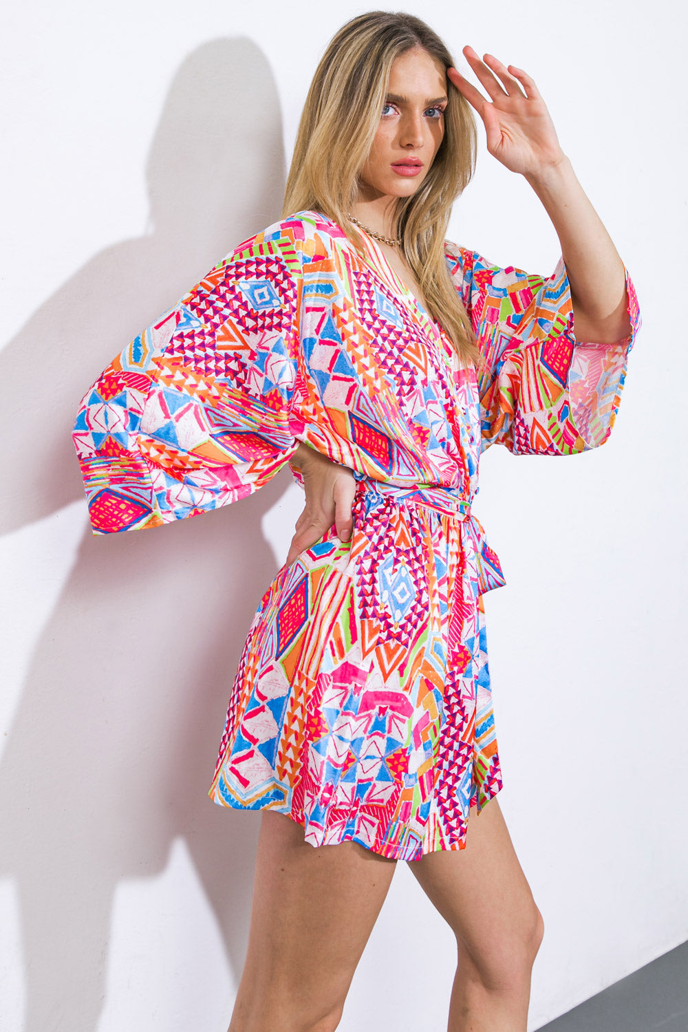 In The Leaves Woven Romper