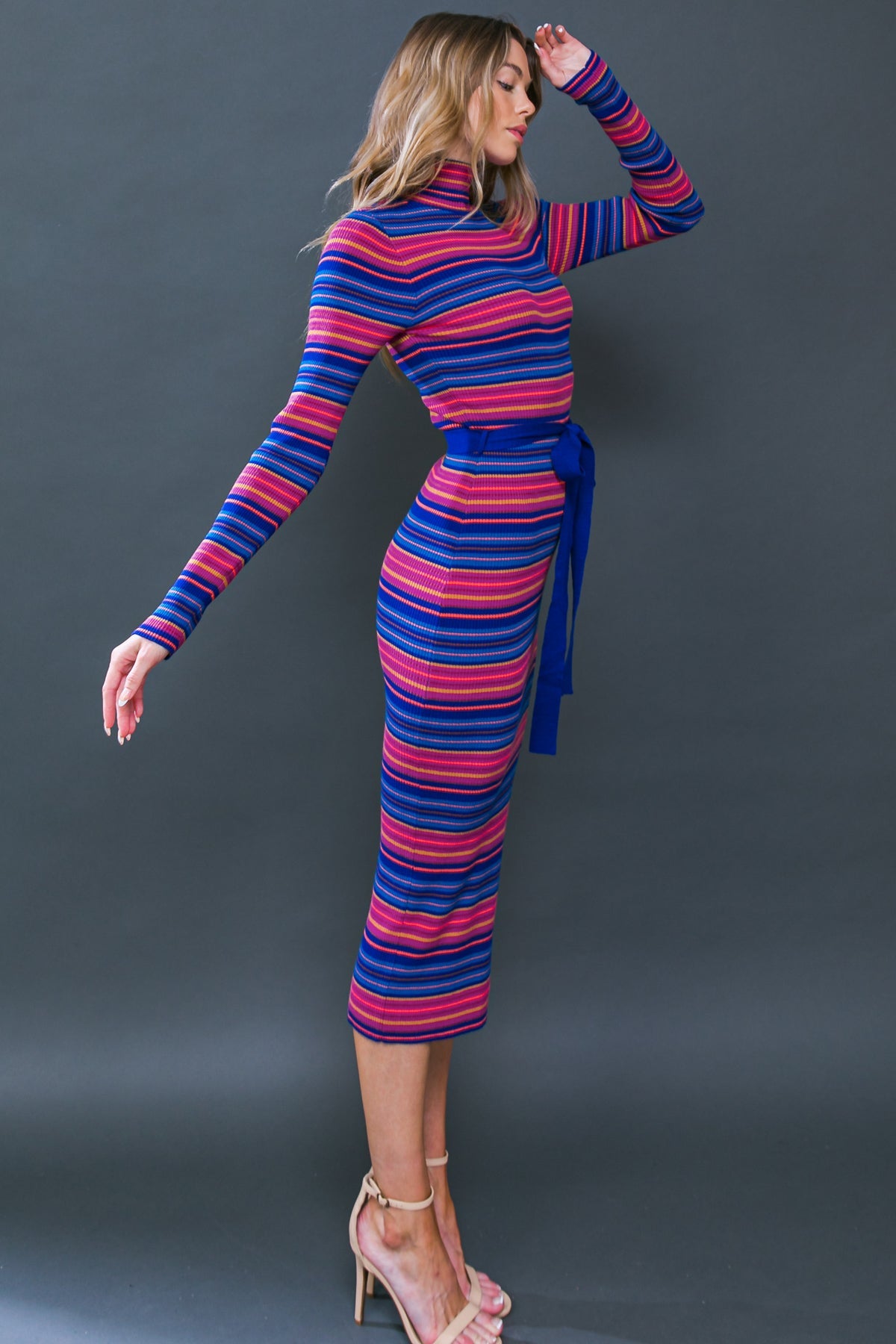 Noteworthy Shine Sweater Midi Dress