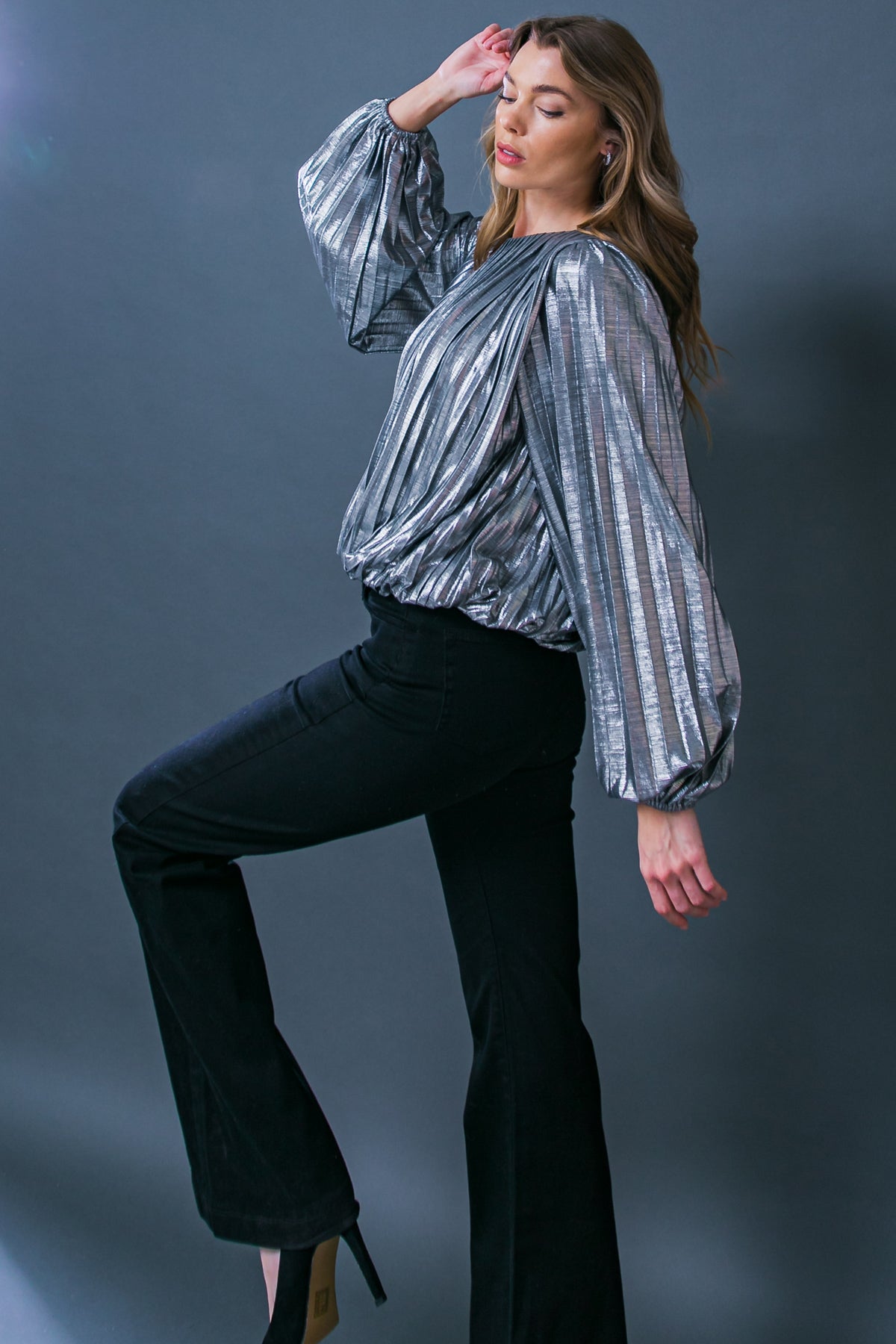 Key It Down Woven Top