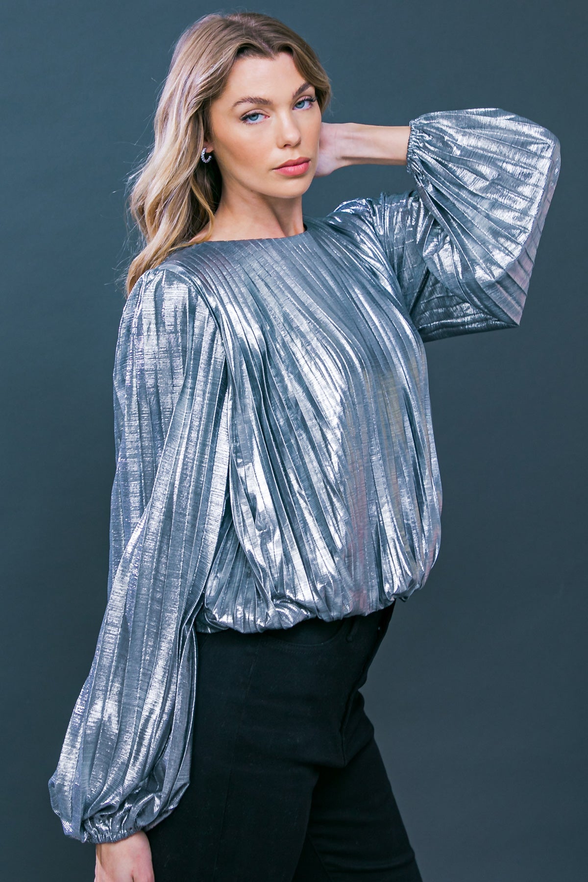 Key It Down Woven Top