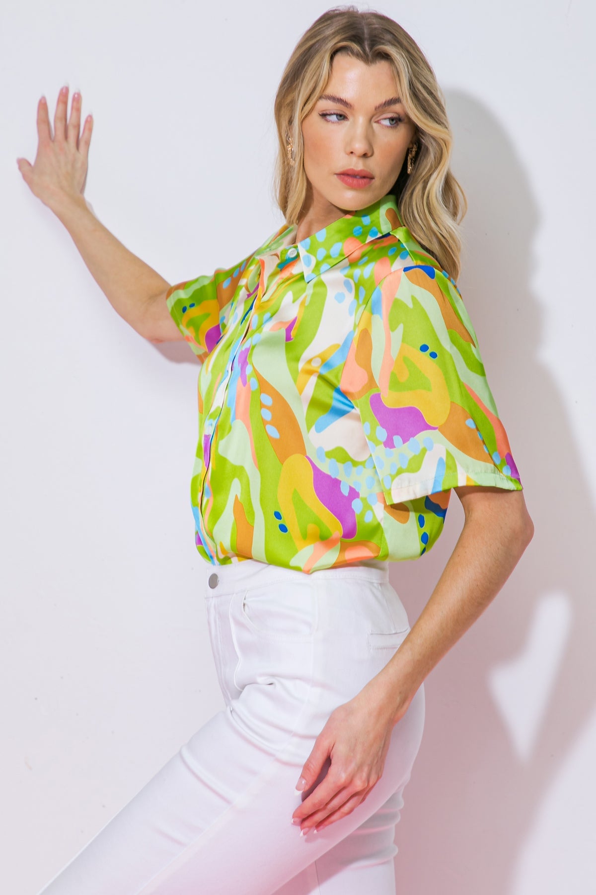 Up for Anything Woven Top