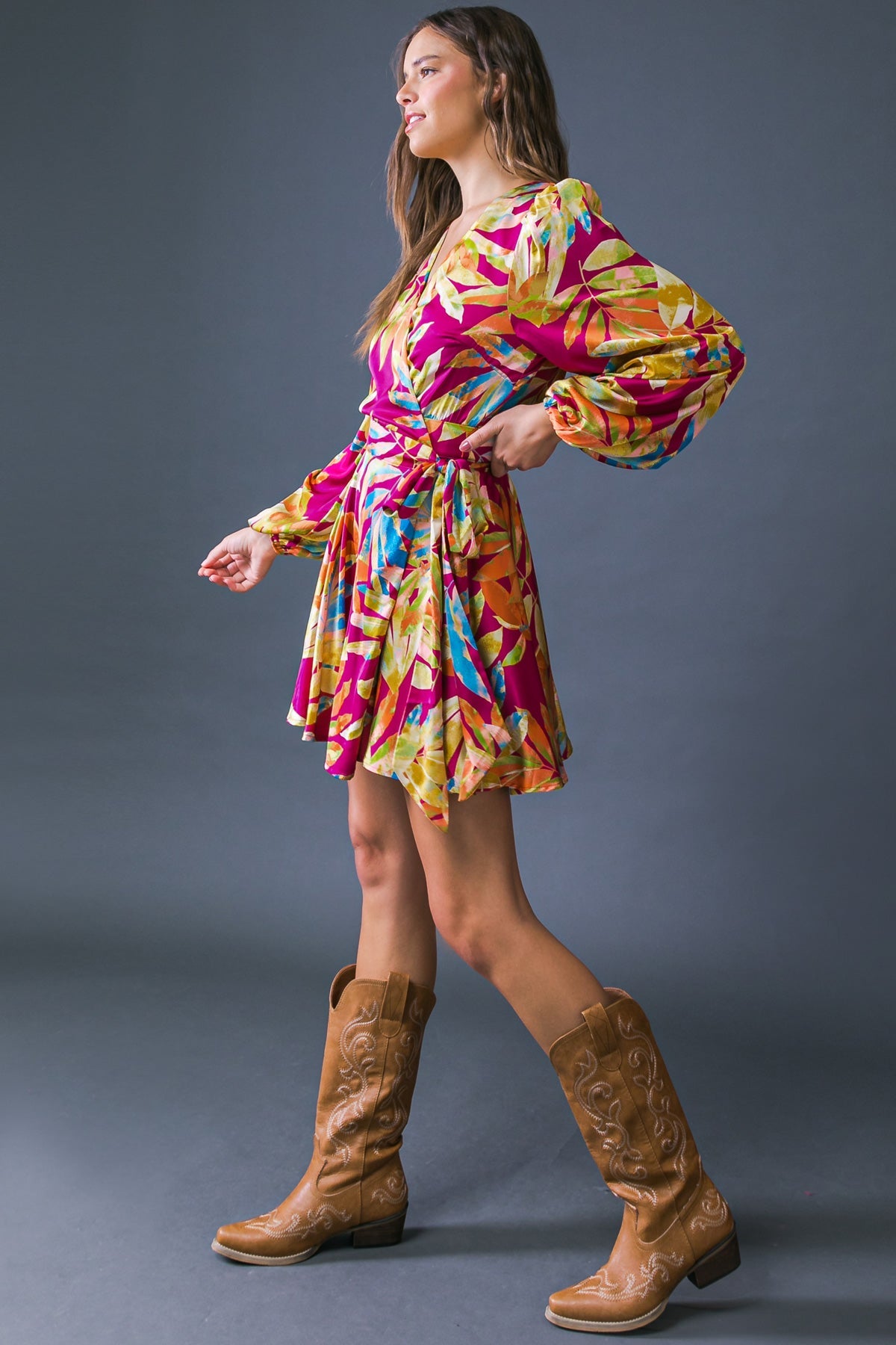All Fall Long Woven Mini Dress