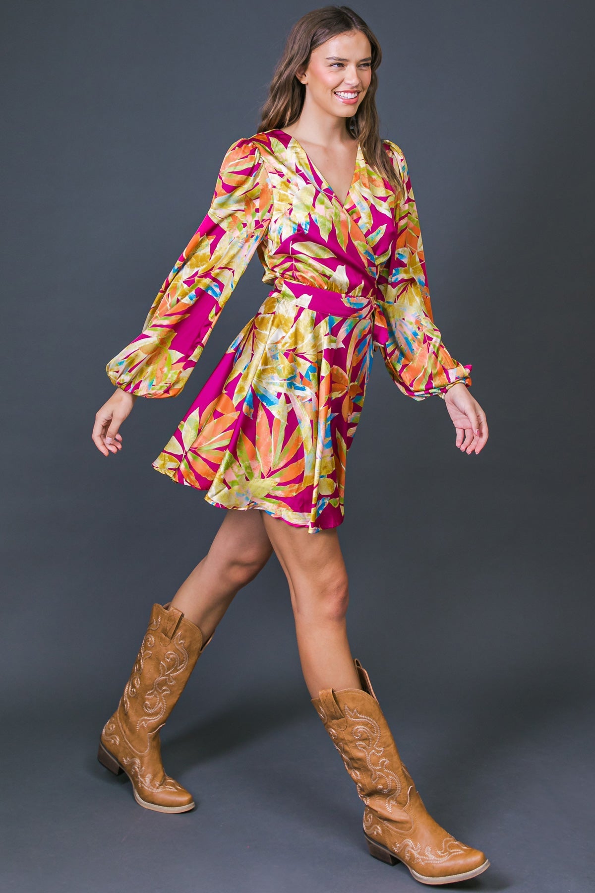 All Fall Long Woven Mini Dress
