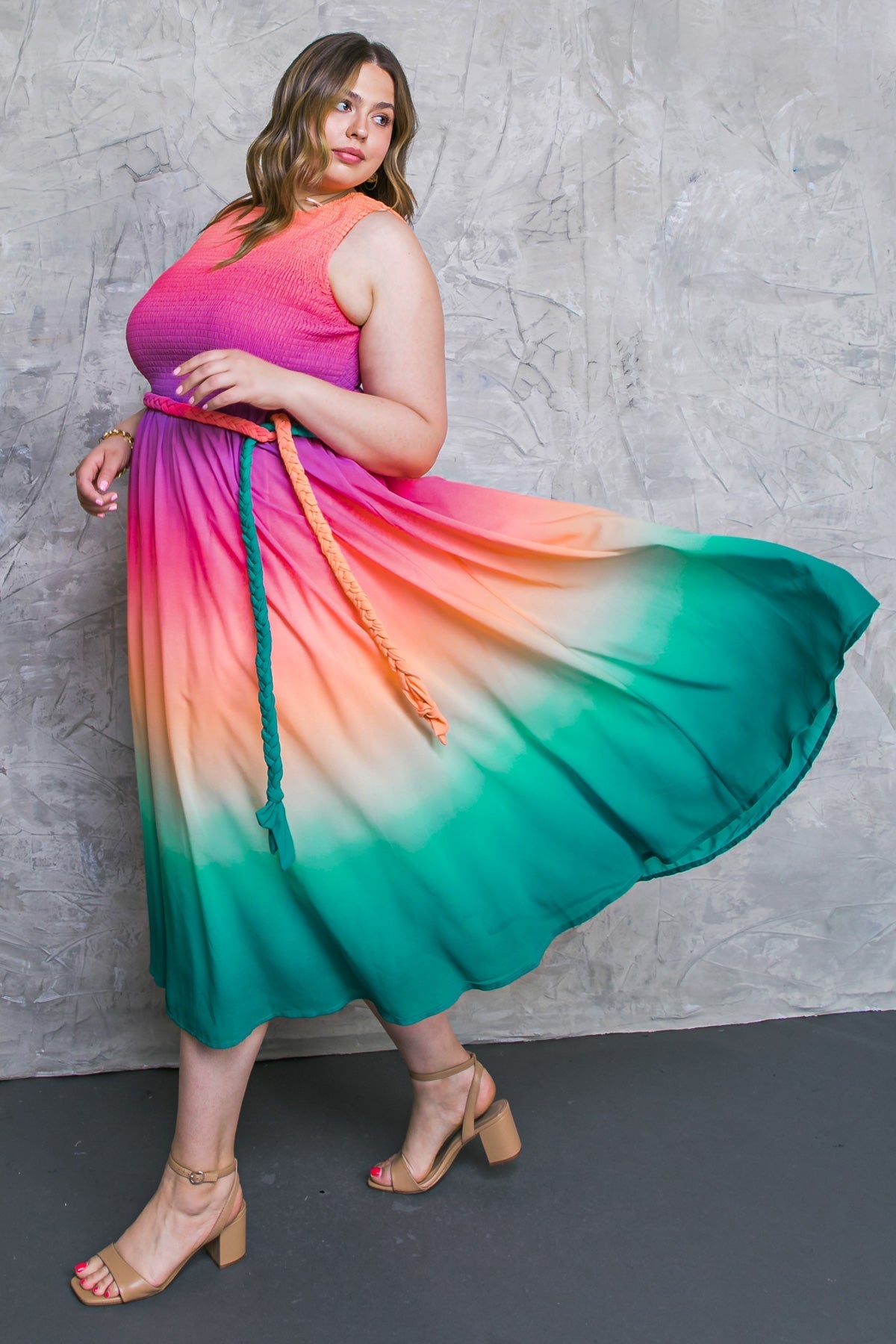 Mountain Muse Dreams Woven Midi Dress