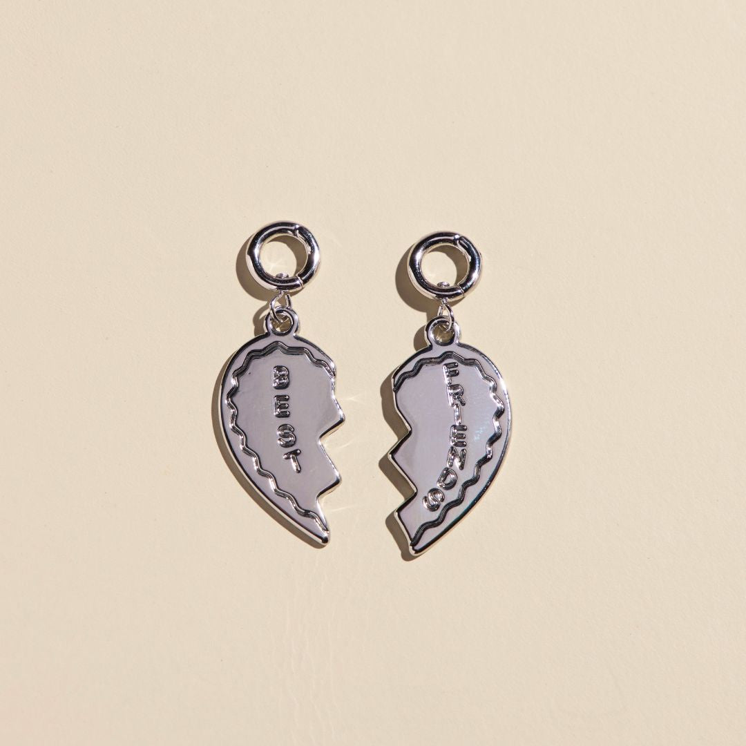 Silver Best Friends Charms Set