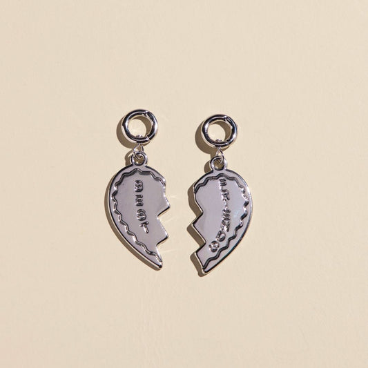 Silver Best Friends Charms Set