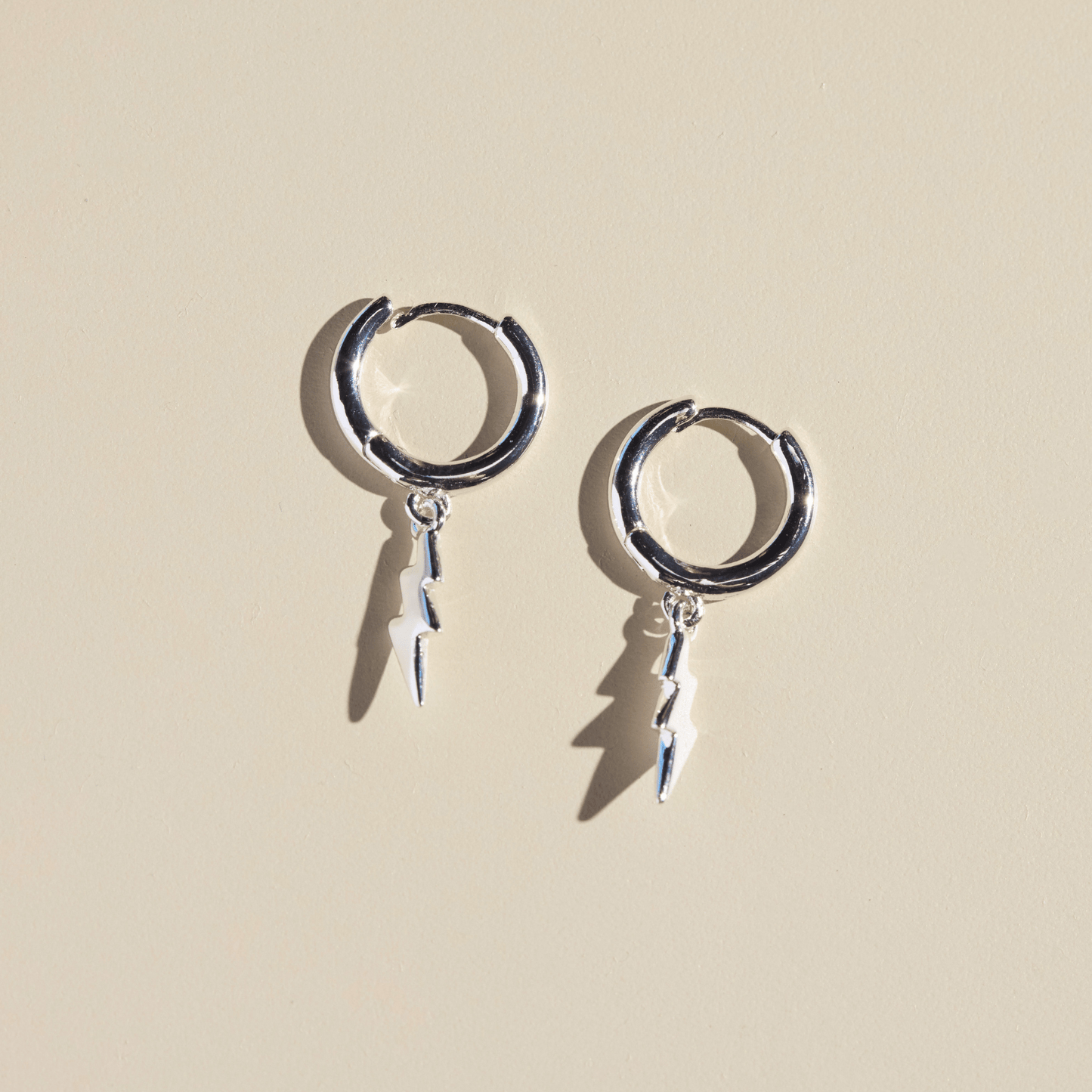 Silver Lightning Bolt Huggies