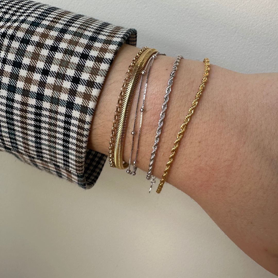 Gold Rope Chain Bracelet