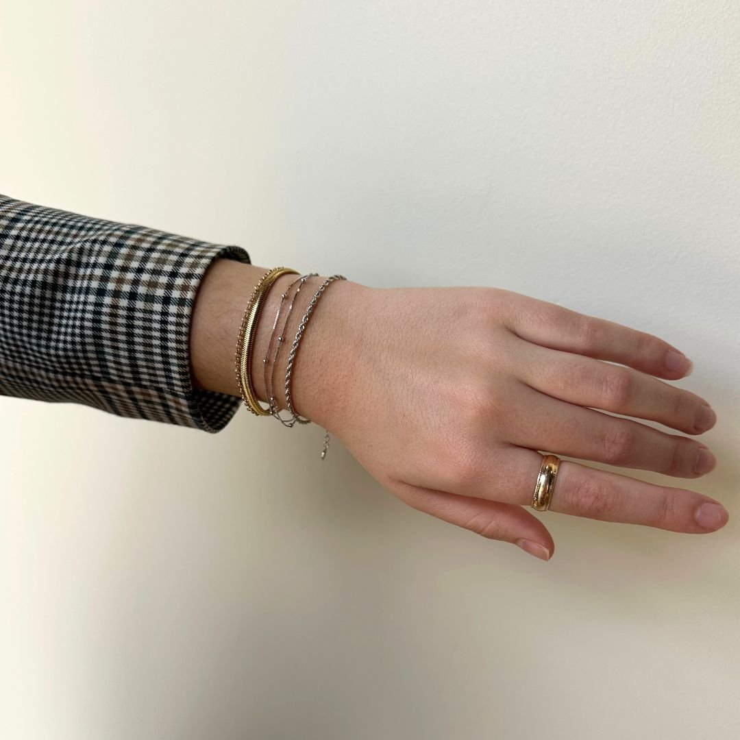 Silver Rope Chain Bracelet