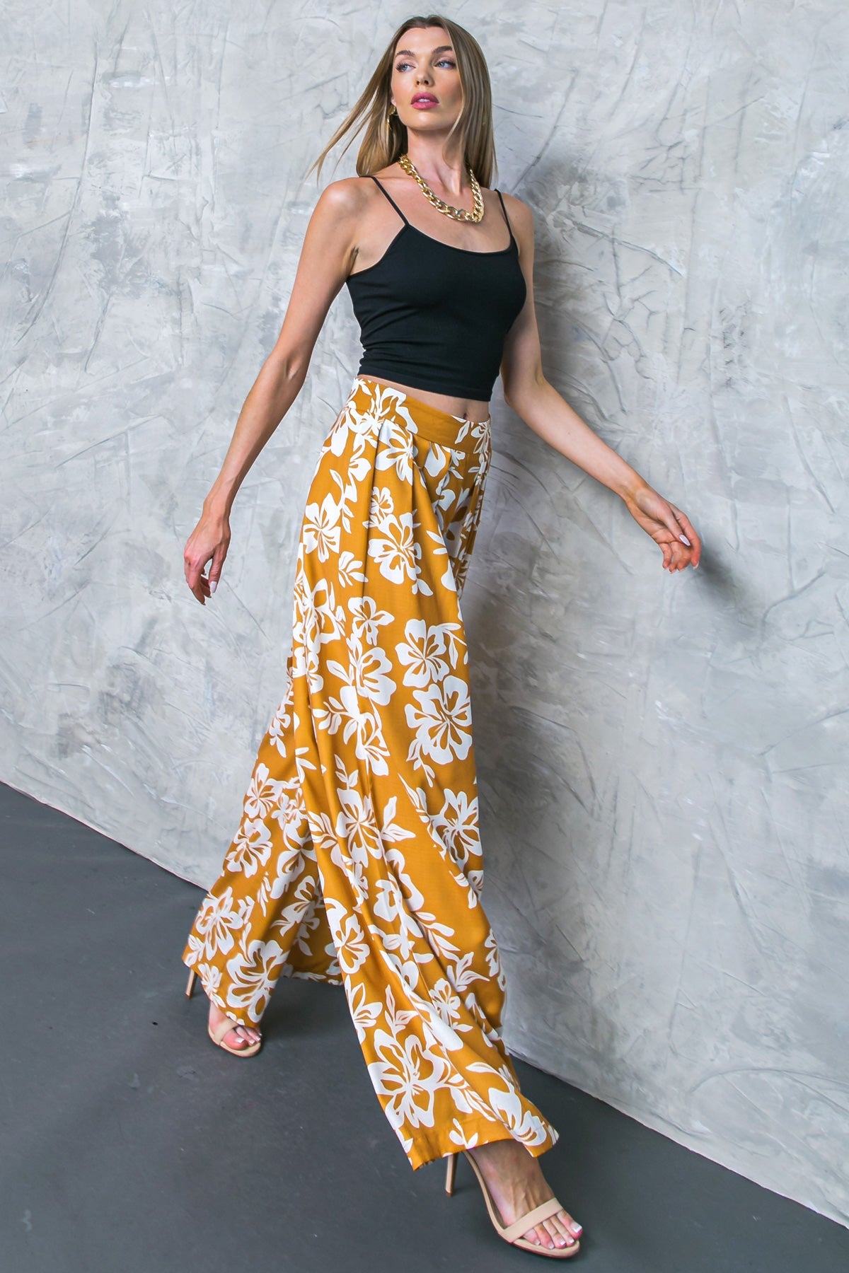 Let The Light In Brown Woven Pants