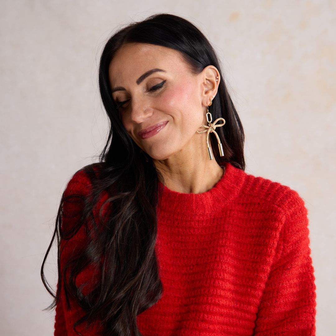 Sugar Cookie Simone Cord Earrings