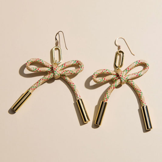 Sugar Cookie Simone Cord Earrings
