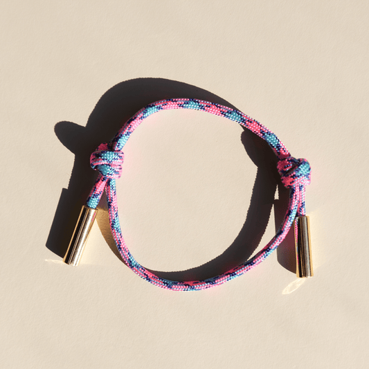 Supernova Pink, Blue and Teal Cord Bracelet