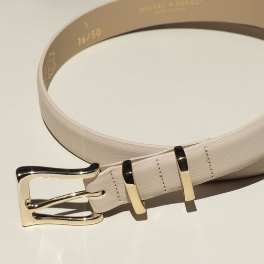 Taupe Audrey Thin Belt