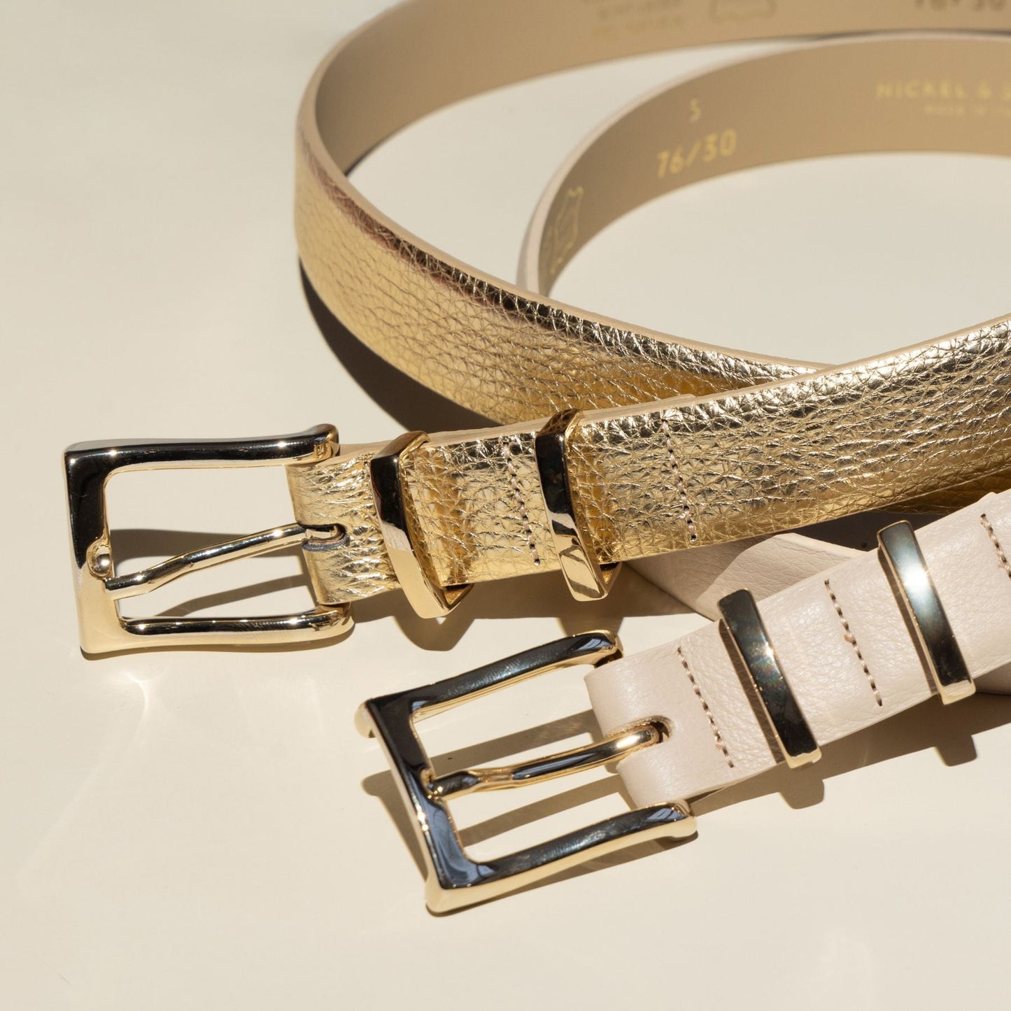Taupe Audrey Thin Belt