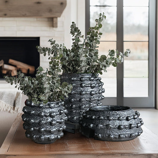 Handcrafted Black Planters