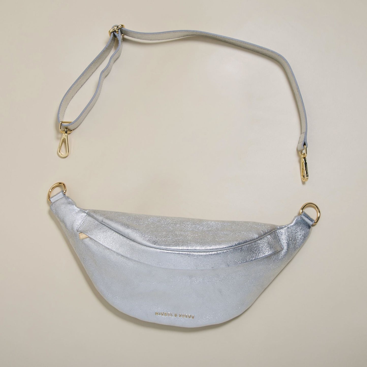Verona Belt Bag in Silver