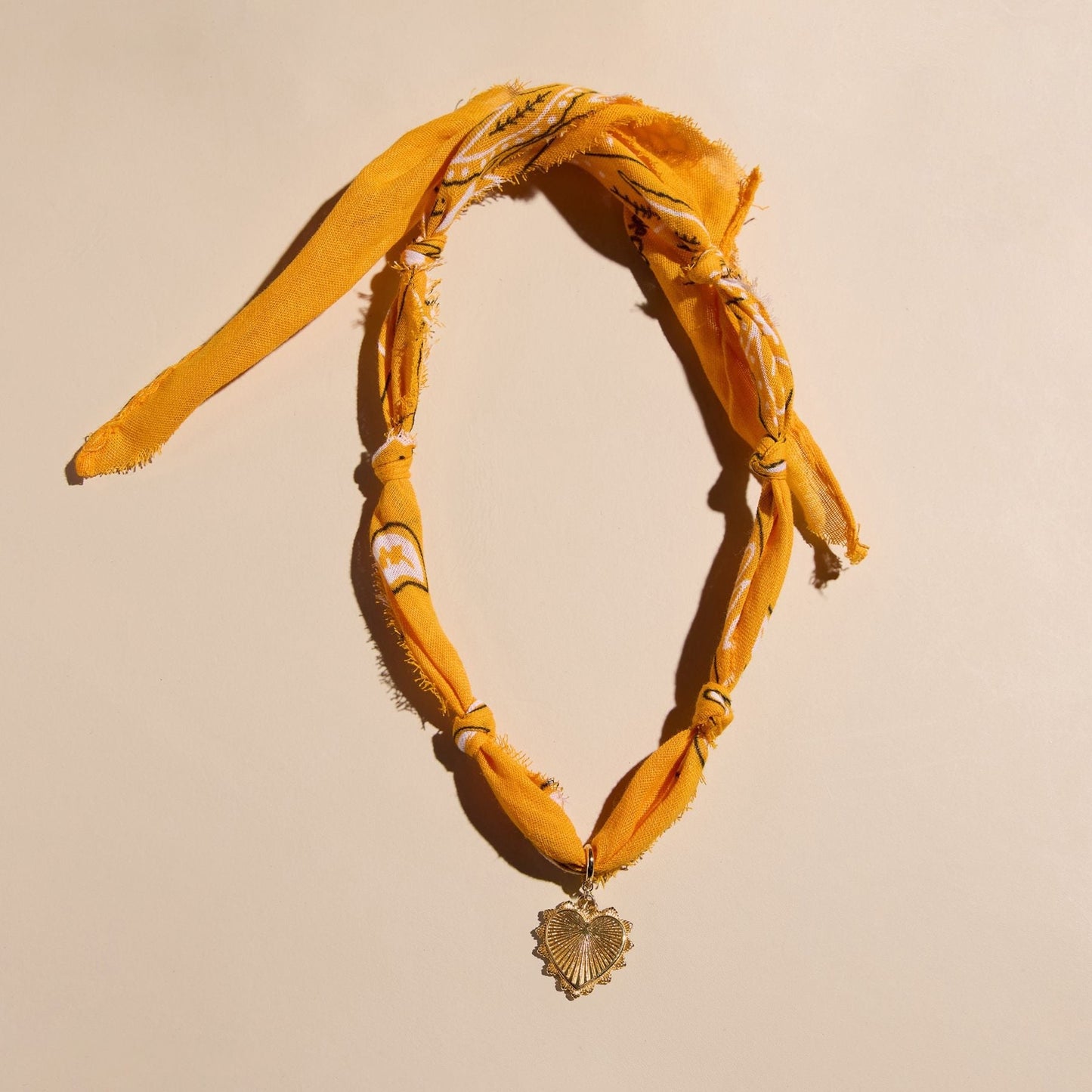 Yellow Bandana Necklace