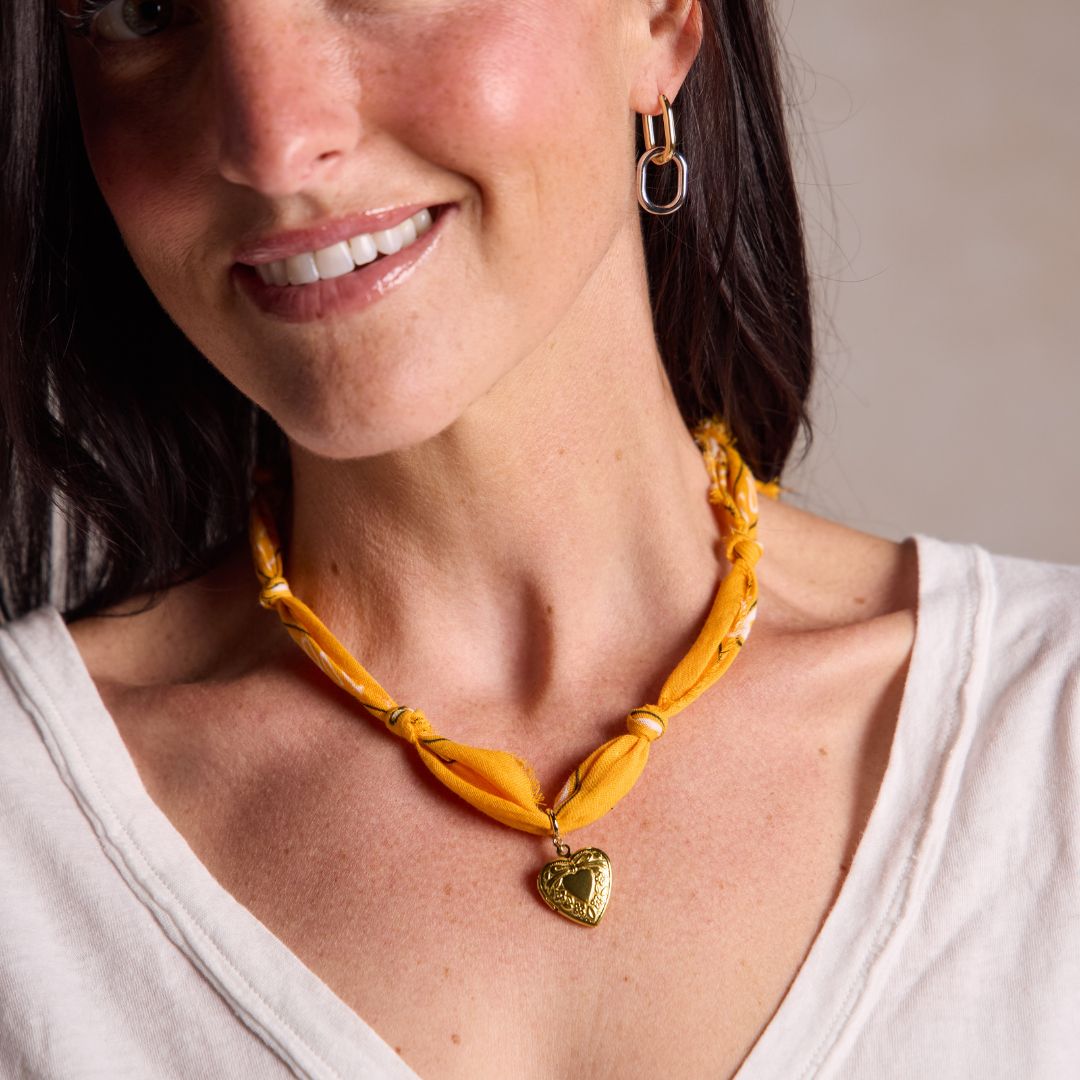 Yellow Bandana Necklace
