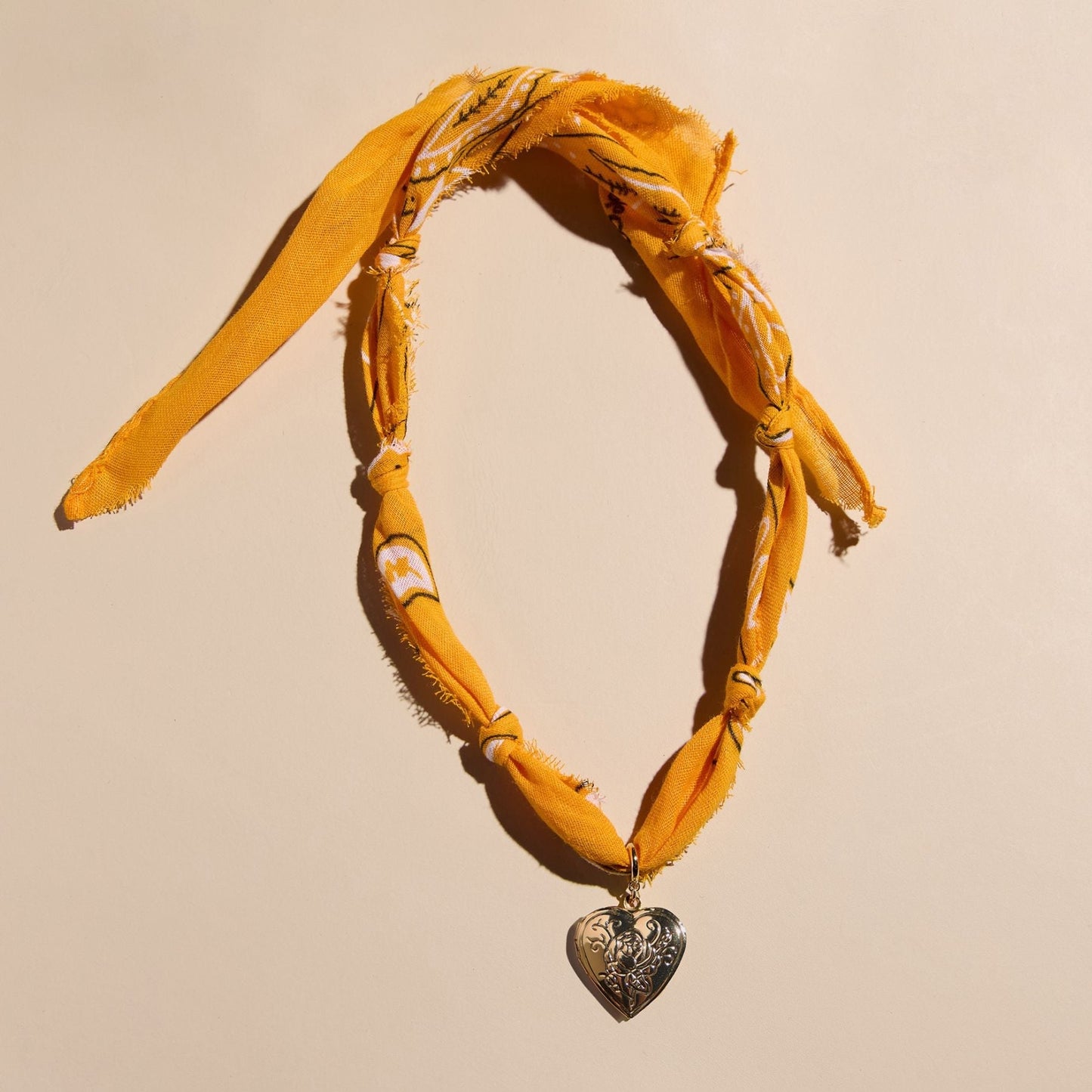Yellow Bandana Necklace