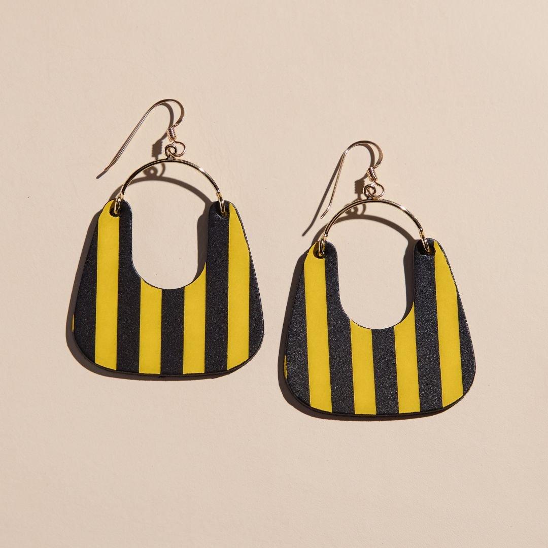 Yellow & Black Stripe Noras