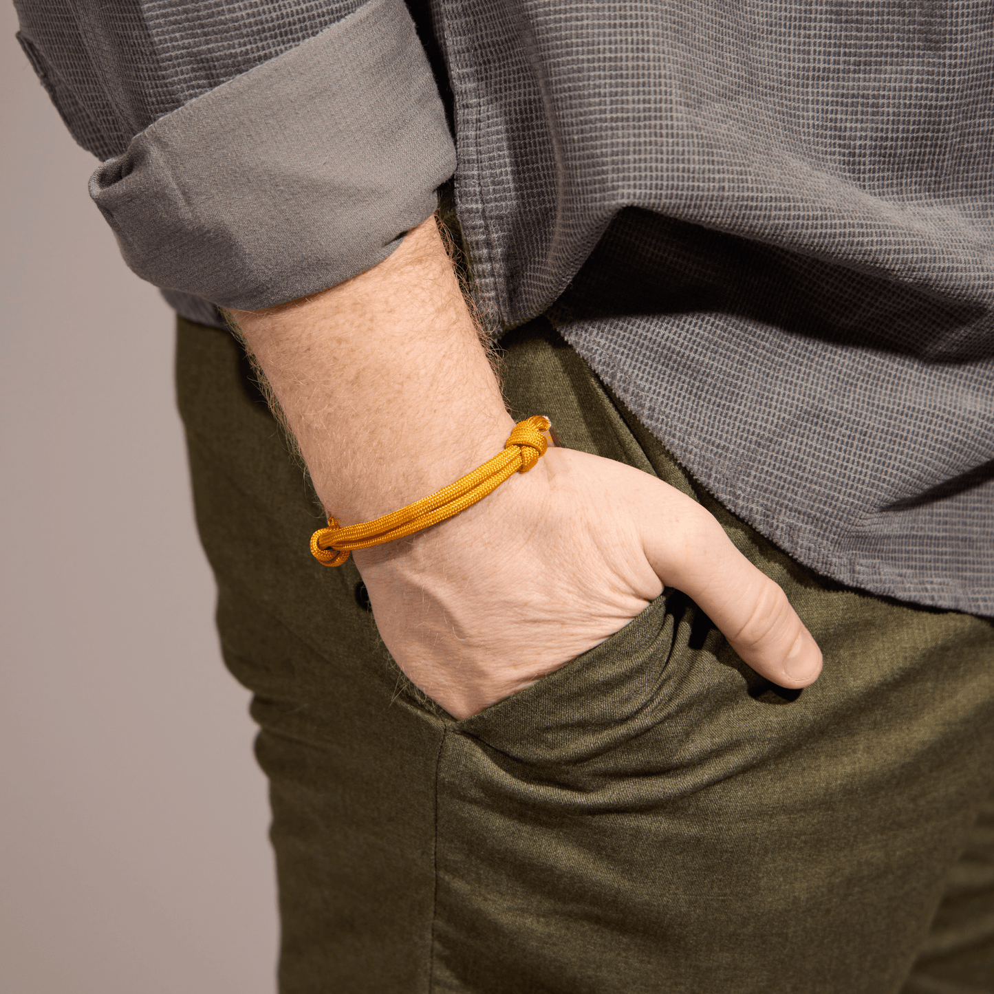 Yellow Cord Bracelet