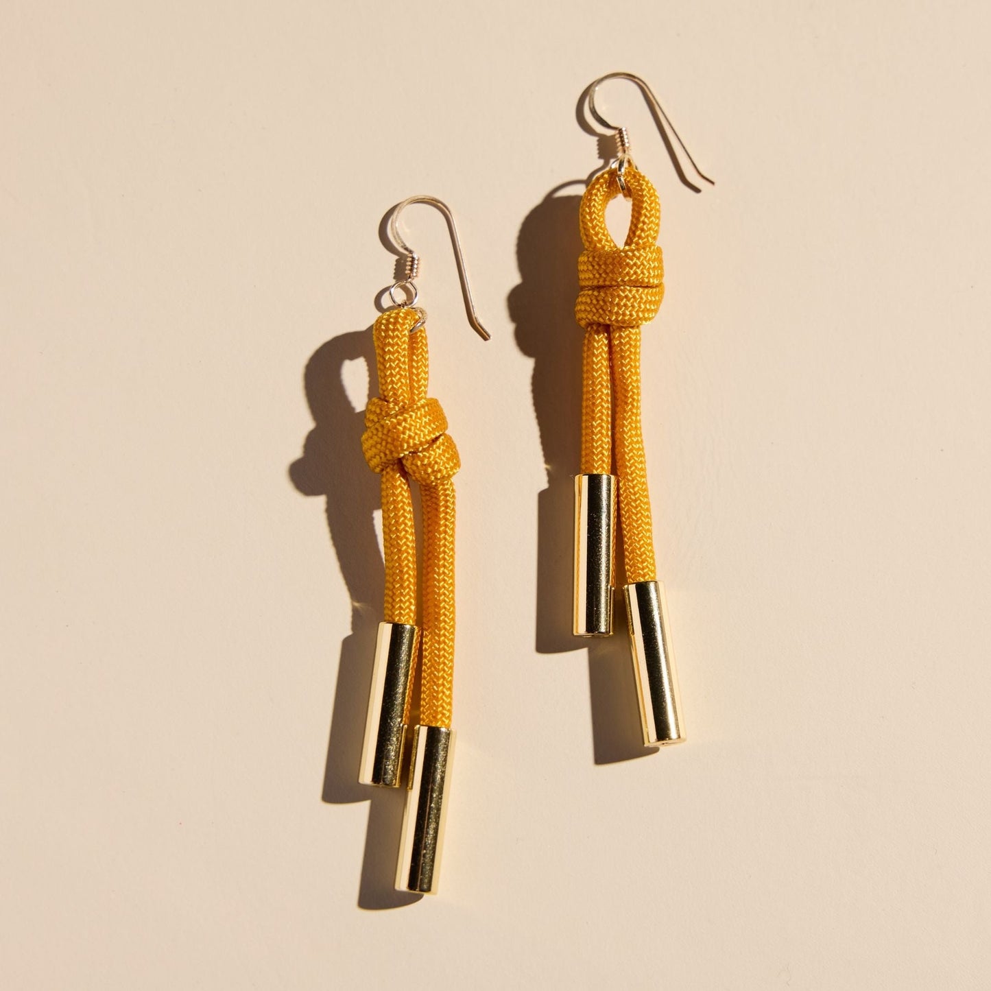 Yellow Denver Cord Earring